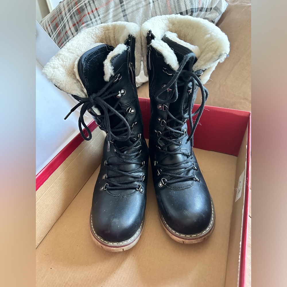 Royal Canadian Premium Waterproof Leather Shearling Winter Boots - Picture 7 of 10